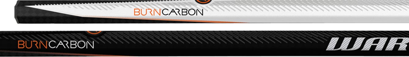 Warrior Burn Carbon Lacrosse Shaft - Defense, 60 Inches, Stiff Carbon Fiber