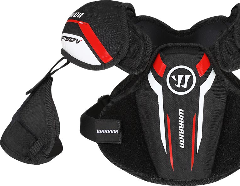 Warrior Youth Burn Next Lacrosse Shoulder Pad - Black