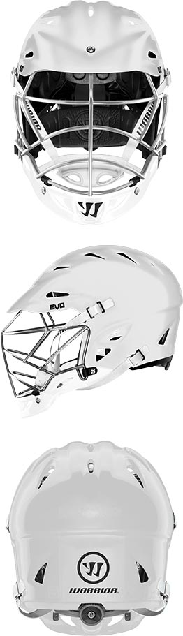 Evo Helmet - front, side, and back